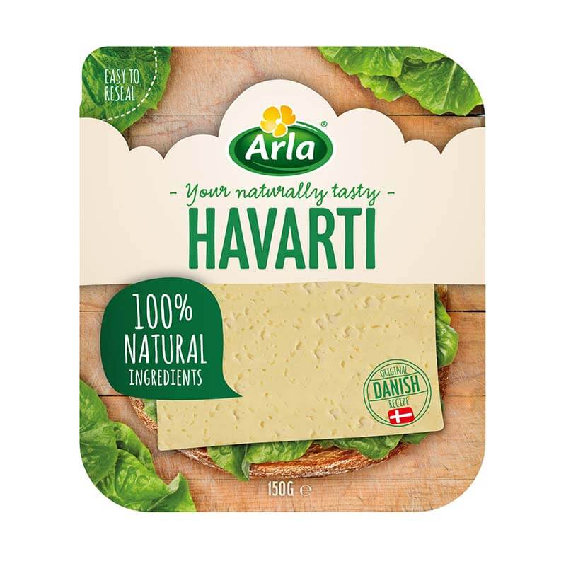 Havarti 60+ Φέτες 150gr Arla