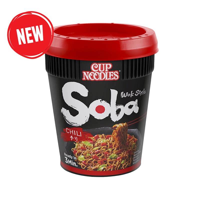 Soba Noodles Cup Τσίλι 90gr Nissin