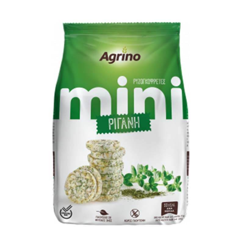 Ρυζογκοφρέτα Μίνι με Ρίγανη 50gr Agrino
