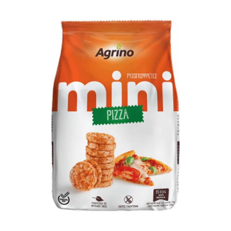 Ρυζογκοφρέτα Μίνι Pizza 50gr Agrino