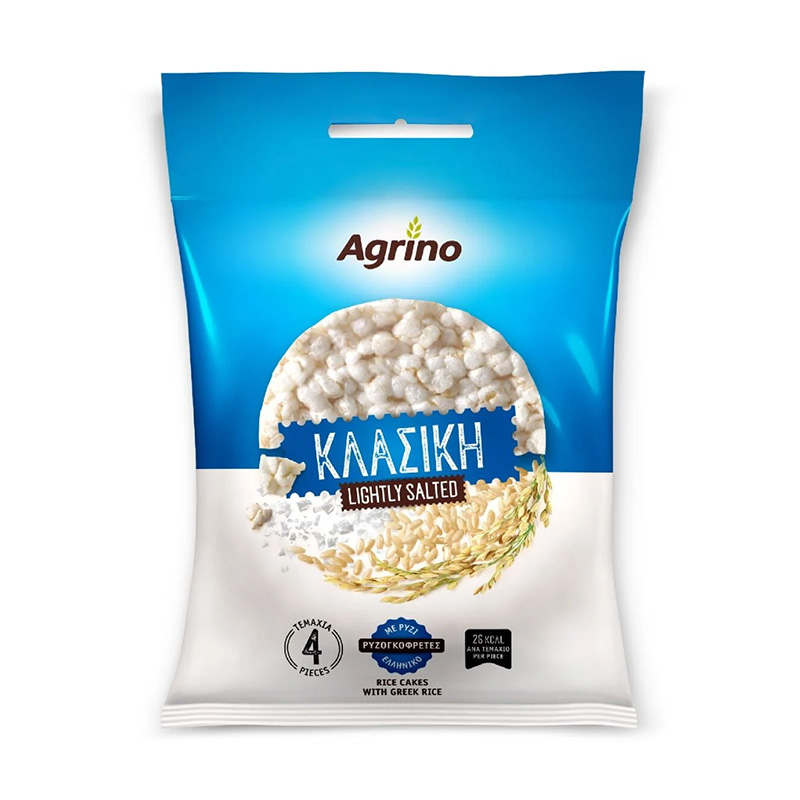 Ρυζογκοφρέτες Ατομικές Κλασικές 28gr Agrino