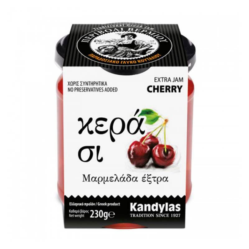 Μαρμελάδα Βάζο Κεράσι 230gr Κανδύλας
