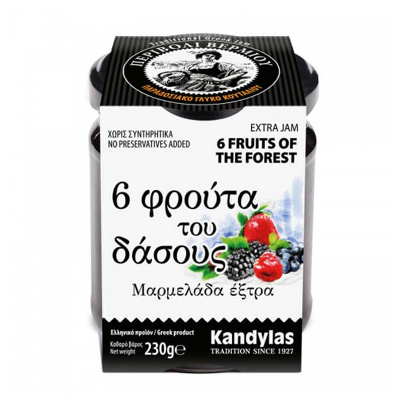 Μαρμελάδα Βάζο Δάσους 230gr Κανδύλας