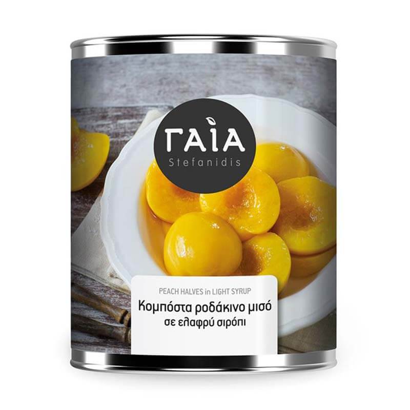 Κομπόστα Ροδάκινο Μισόκαρπο 1kg Γαία