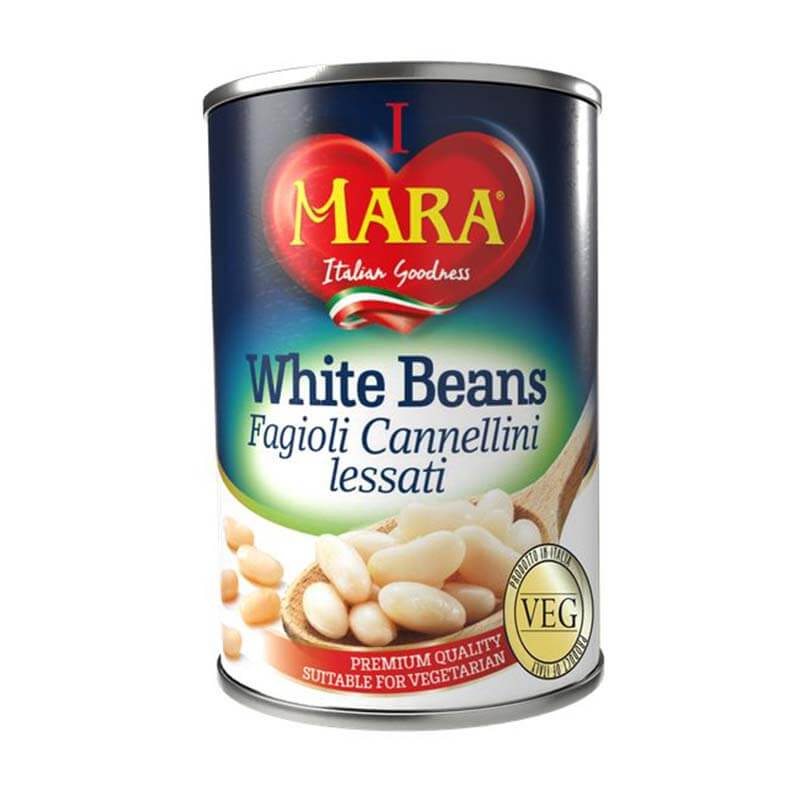 Φασόλια Λευκά 400gr Mara
