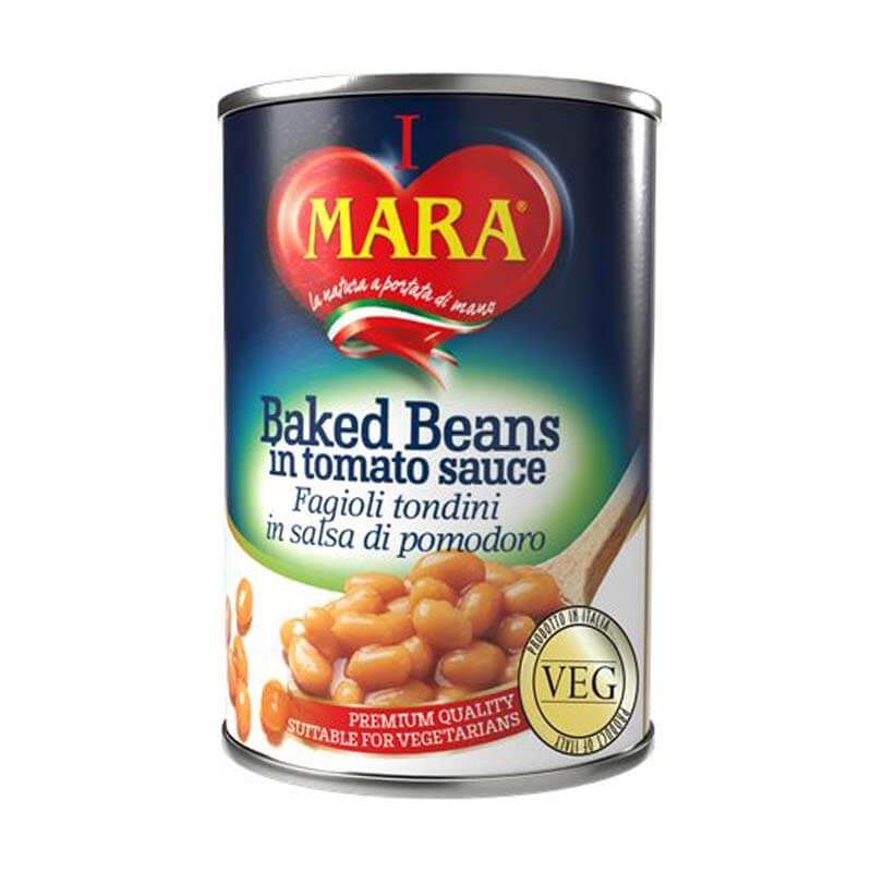 Φασόλια Μαγειρεμένα Πρωινού 400gr Mara