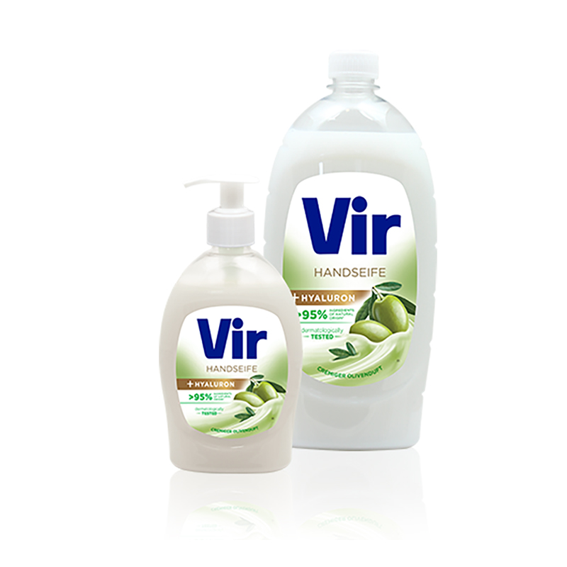 Υγρό Σαπούνι Χεριών με Αντλία Λευκό Sensitive 400ml Vir