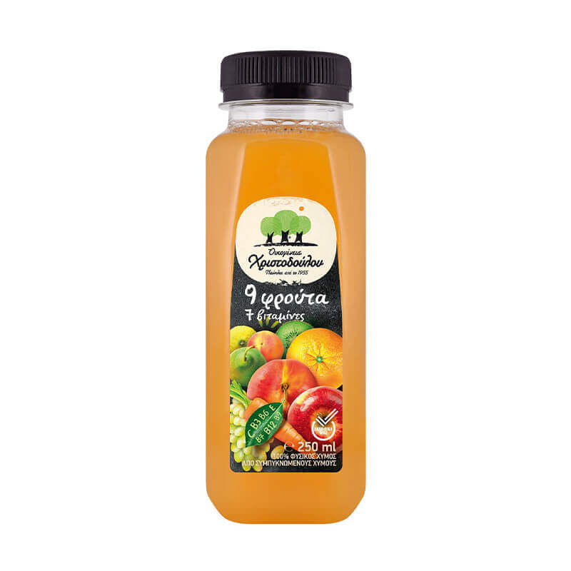 Χυμός 9 Φρούτα με 7 Βιταμίνες 250ml Χριστοδούλου